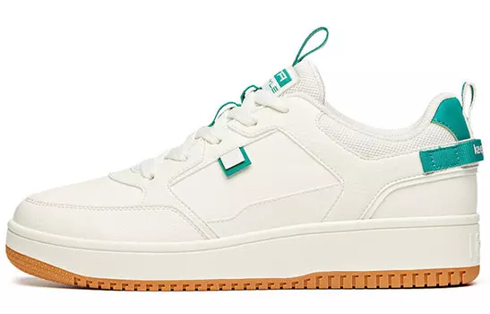 Обувь для скейтбординга Мужская низкая белая/зеленая Anta