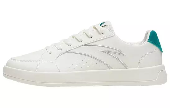Обувь для скейтбординга Мужская низкая белая/зеленая Anta
