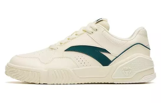 Обувь для скейтбординга Мужская низкая белая/зеленая Anta