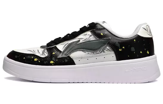 Обувь для скейтбординга Мужская низкая черная/белая/серая Lining