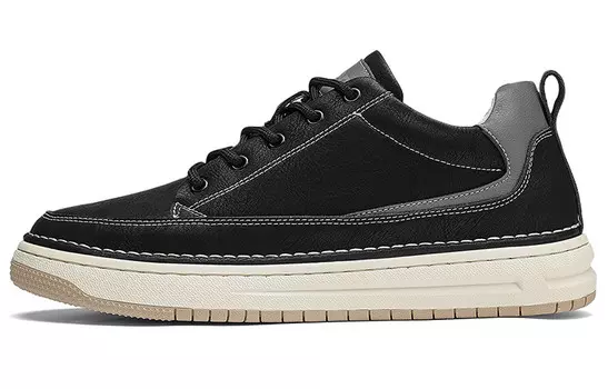 Обувь для скейтбординга Мужская низкая черная Jeep