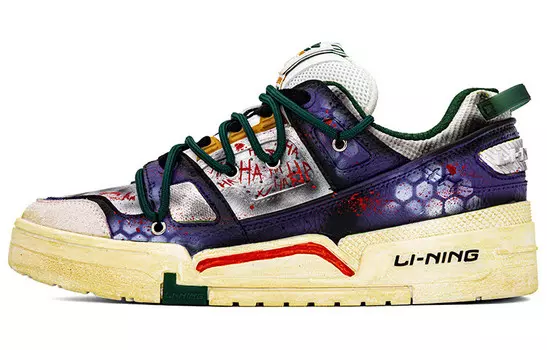 Обувь для скейтбординга Мужская низкая Фиолетовый/Зеленый Lining