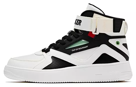 Обувь для скейтбординга Мужская с высоким верхом Черный/м Qiaodan