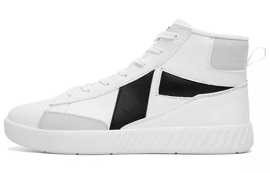 Обувь для скейтбординга Мужская с высоким верхом, белая/черная Xtep