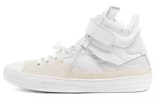 Обувь для скейтбординга Мужская с высоким верхом Белого цвета Maison Margiela