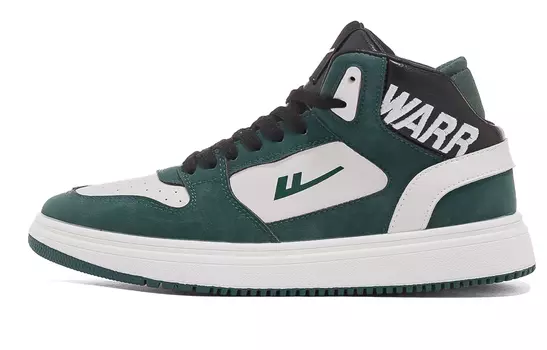 Обувь для скейтбординга Мужская с высоким верхом Бежевый/зеленый Warrior