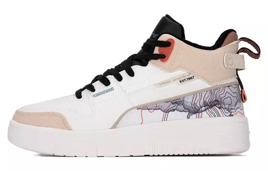 Обувь для скейтбординга Мужская с высоким верхом Светло-хаки Xtep