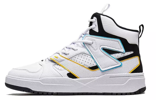 Обувь для скейтбординга Мужская с высоким верхом, белая/черная Xtep