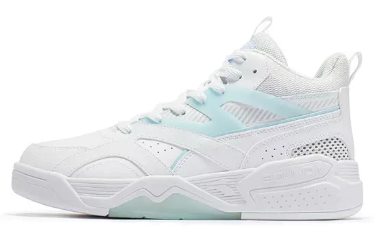 Обувь для скейтбординга Мужская с высоким верхом, белая/синяя 361°