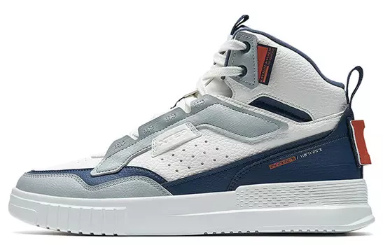 Обувь для скейтбординга Мужская с высоким верхом Белый/серый/синий Xtep