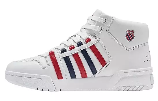 Обувь для скейтбординга Мужская с высоким верхом Белый/Темно-синий/Красный Kswiss