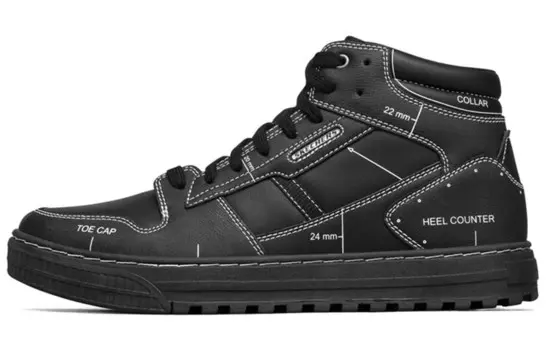 Обувь для скейтбординга Мужская Высокая Черная Skechers