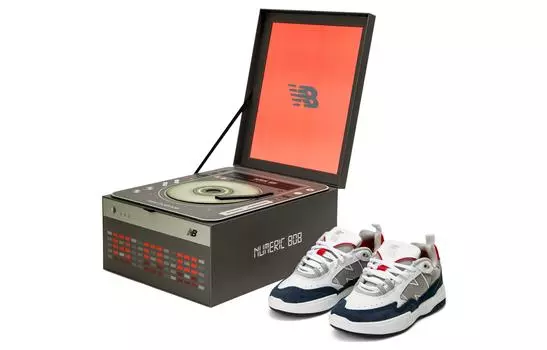 Обувь для скейтбординга New Balance Numeric Tiago Lemos 808 унисекс, белый и синий