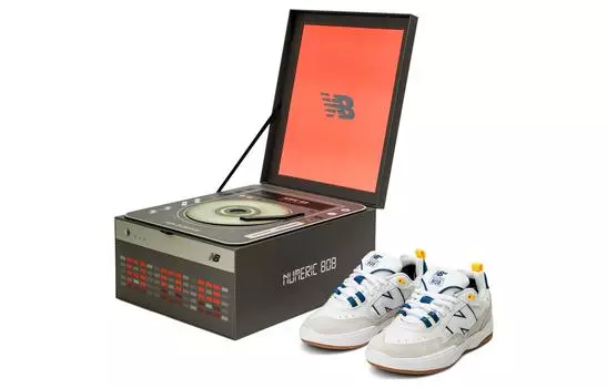 Обувь для скейтбординга New Balance Numeric Tiago Lemos 808 унисекс, белый/серый