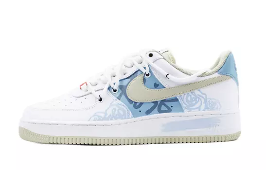 Обувь для скейтбординга Nike Air Force 1 унисекс, White yellow blue
