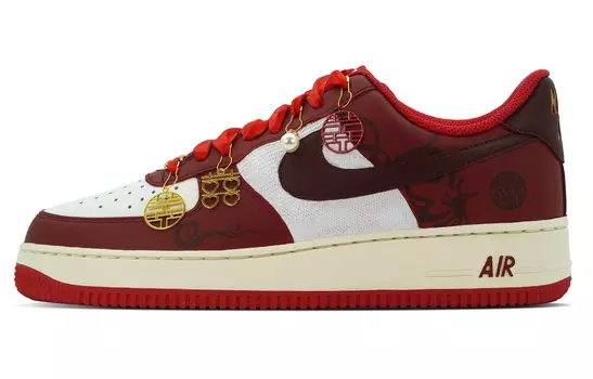 Обувь для скейтбординга Nike Air Force 1 унисекс, White/Red