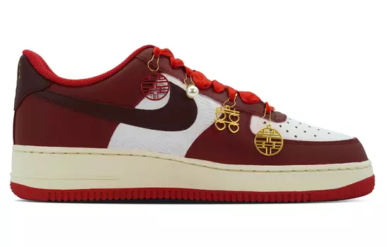 Обувь для скейтбординга Nike Air Force 1 унисекс, White/Red