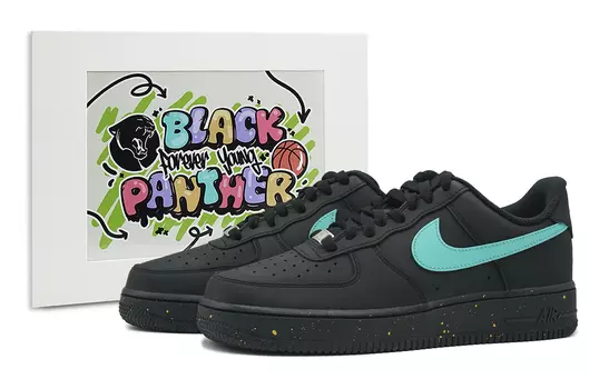 Обувь для скейтбординга Nike Air Force 1 унисекс, Black