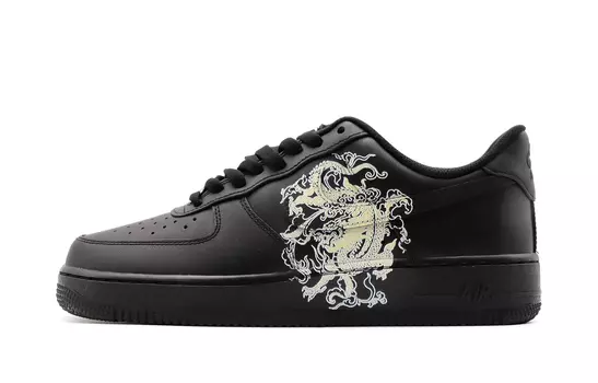 Обувь для скейтбординга Nike Air Force 1 унисекс, Black/Gold