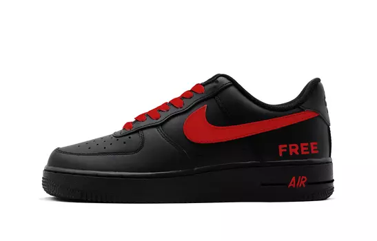 Обувь для скейтбординга Nike Air Force 1 унисекс, Black/Red