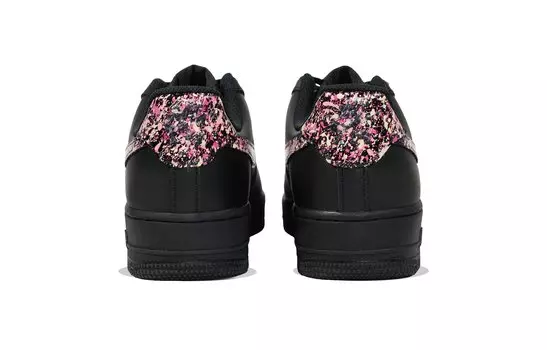 Обувь для скейтбординга Nike Air Force 1 унисекс, Black powder splashes ink