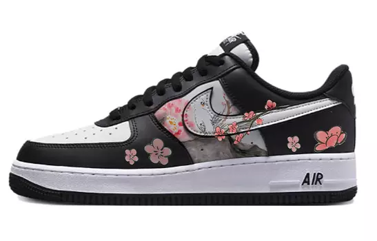 Кастомизированные кроссовки Nike Air Force 1 Skateboarding Shoes Unisex, черный