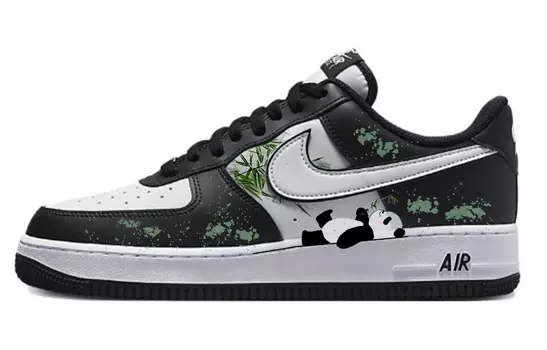 Кастомизированные кроссовки Nike Air Force 1 Skateboarding Shoes Unisex, черный