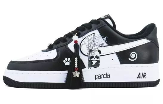 Кастомизированные кроссовки Nike Air Force 1 Skateboarding Shoes Unisex, черный
