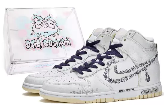 Обувь для скейтбординга Nike Dunk high унисекс, Washed Blue