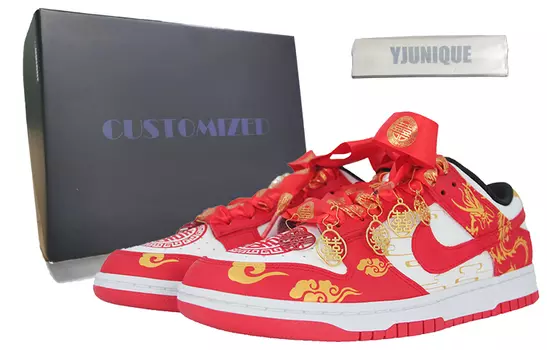 Обувь для скейтбординга Nike Dunk Low унисекс, Red