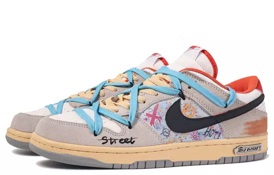 Обувь для скейтбординга Nike Dunk Low унисекс, Light Gray
