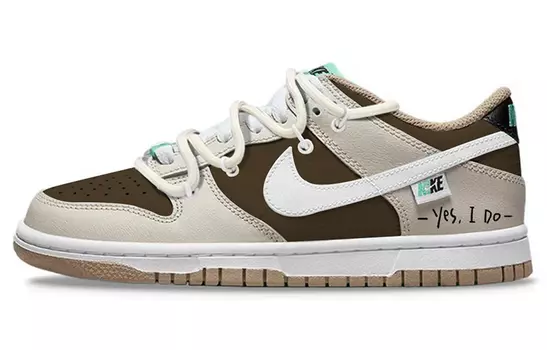 Обувь для скейтбординга Nike Dunk Low, женская, молочный