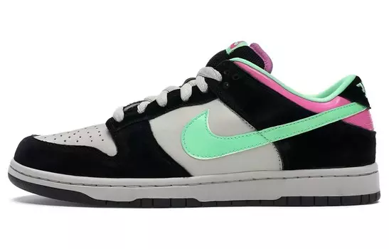 Обувь для скейтбординга Nike Dunk SB унисекс, Black/White/Green