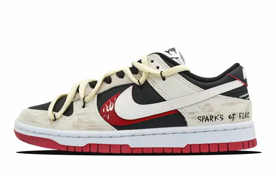 Обувь для скейтбординга Nike Dunk унисекс, Beige red red