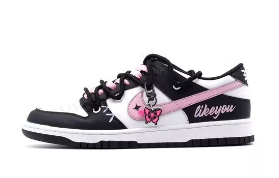 Обувь для скейтбординга Nike Dunk унисекс, Black/Pink