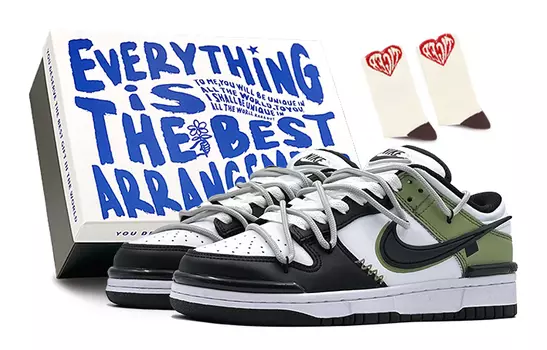 Обувь для скейтбординга Nike Dunk унисекс, Black/Green