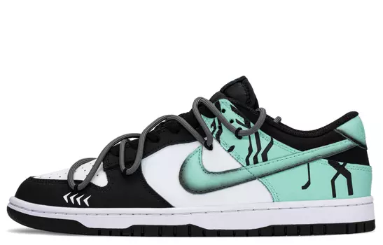 Обувь для скейтбординга Nike Dunk унисекс, Black/Green