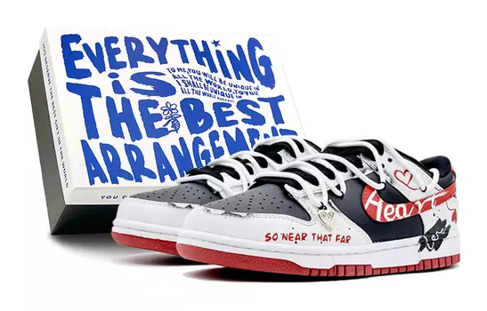 Обувь для скейтбординга Nike Dunk унисекс, Black/Red