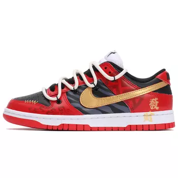 Обувь для скейтбординга Nike Dunk унисекс, Black/White/Red