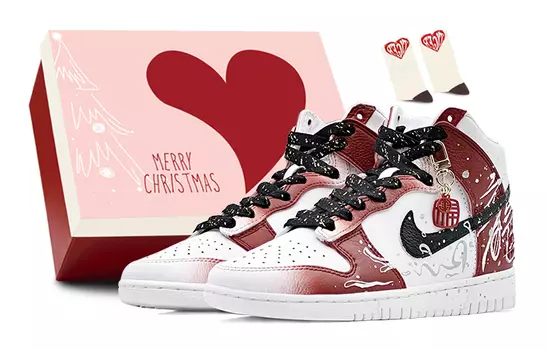 Обувь для скейтбординга Nike Dunk унисекс, Black/Red