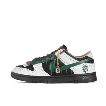 Обувь для скейтбординга Nike Dunk унисекс, Black/White/Green