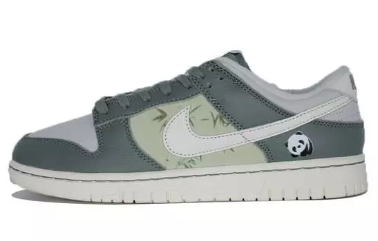 Кастомизированные кроссовки Nike Dunk Skateboarding Shoes Unisex, зеленый