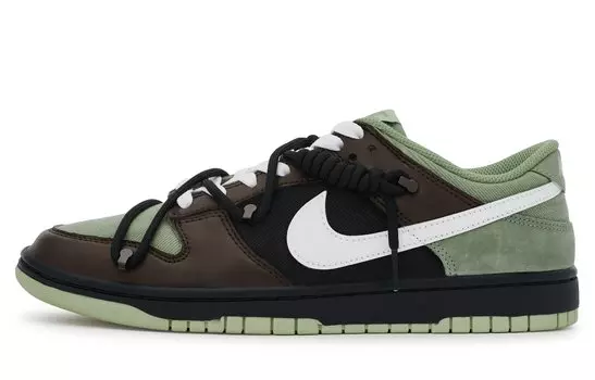 Обувь для скейтбординга Nike Dunk унисекс, Green-brown-black