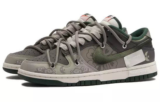 Обувь для скейтбординга Nike Dunk унисекс, Grey-brown-green