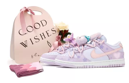 Обувь для скейтбординга Nike Dunk унисекс, Pulse Magenta/Pulse Mint/Purple Rush