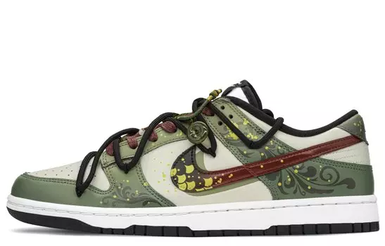 Обувь для скейтбординга Nike Dunk унисекс, Red/Green
