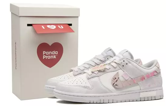 Обувь для скейтбординга Nike Dunk унисекс, White/Pink