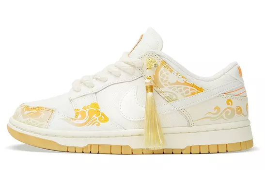 Обувь для скейтбординга Nike Dunk унисекс, White/Varsity Maize