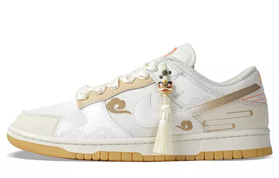 Обувь для скейтбординга Nike Dunk унисекс, White/Varsity Maize