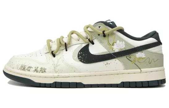 Обувь для скейтбординга Nike Dunk унисекс, White/Green